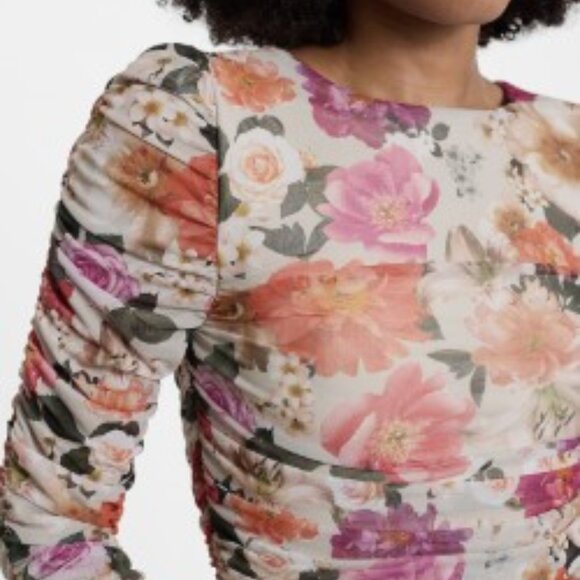 Mesh Floral Dress - Picture 4 of 4